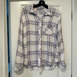 Rails Hunter White Coast Blush Shirt